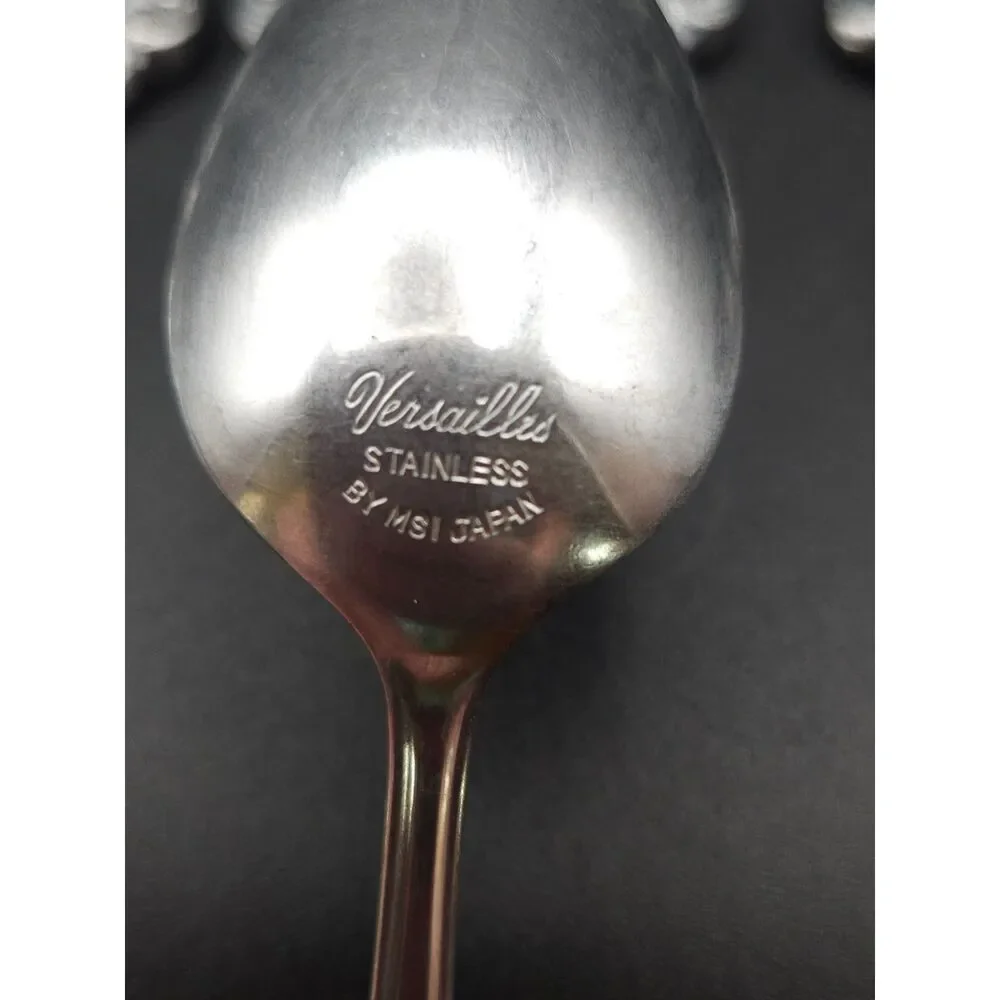 Versailles by MSI Japan Stainless Steel Flatware Roses Floral Mixed set of 14